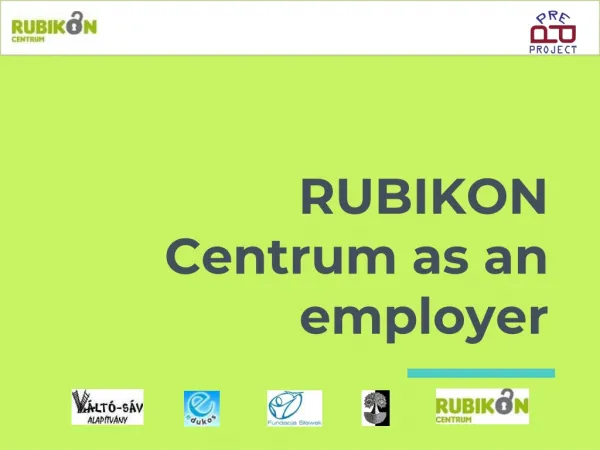 RUBIKON Centrum as an employer