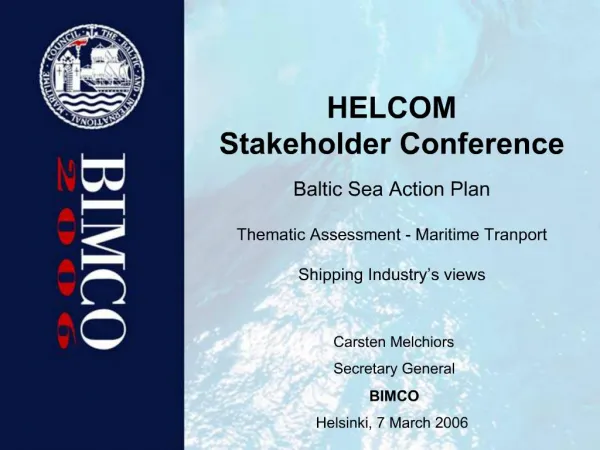 HELCOM Stakeholder Conference