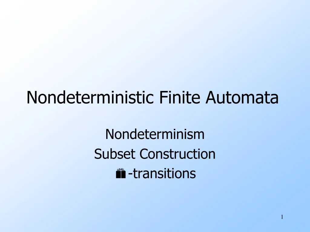 nondeterministic finite automata