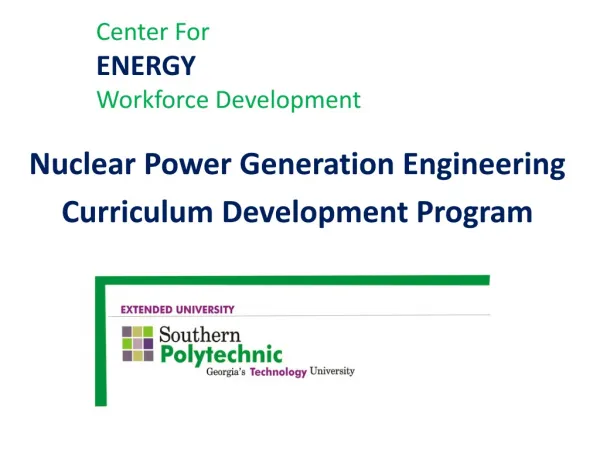 Center For ENERGY Workforce Development