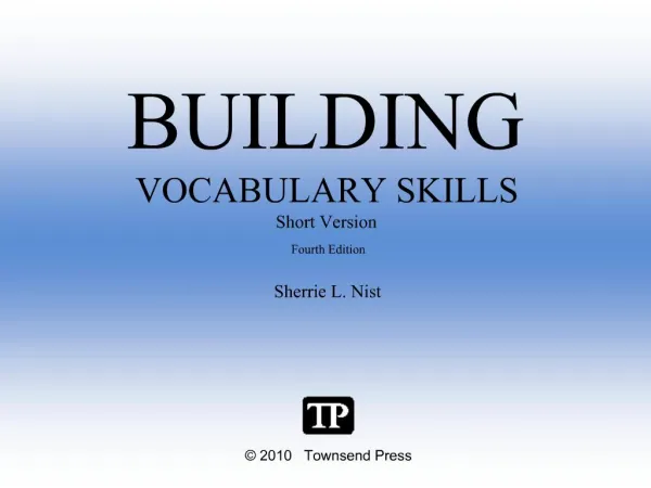 Fourth Edition Sherrie L. Nist
