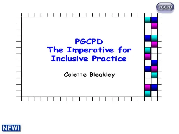 PGCPD Module 3 Unit Learning Outcomes :