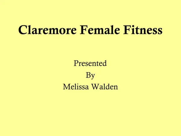 Claremore Female Fitness
