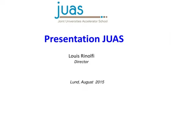 Presentation JUAS