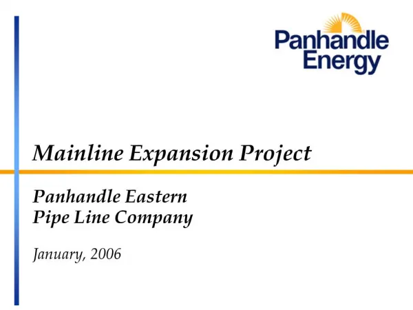 Mainline Expansion Project