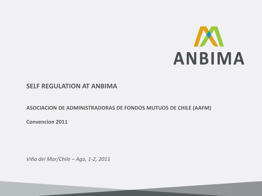 self regulation at anbima asociacion