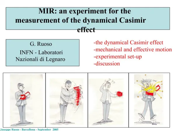 MIR: an experiment for the measurement of the dynamical Casimir effect