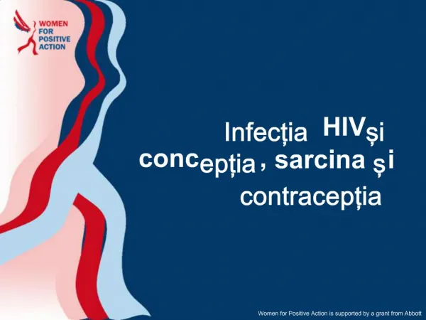 Infectia HIV si conceptia, sarcina si contraceptia
