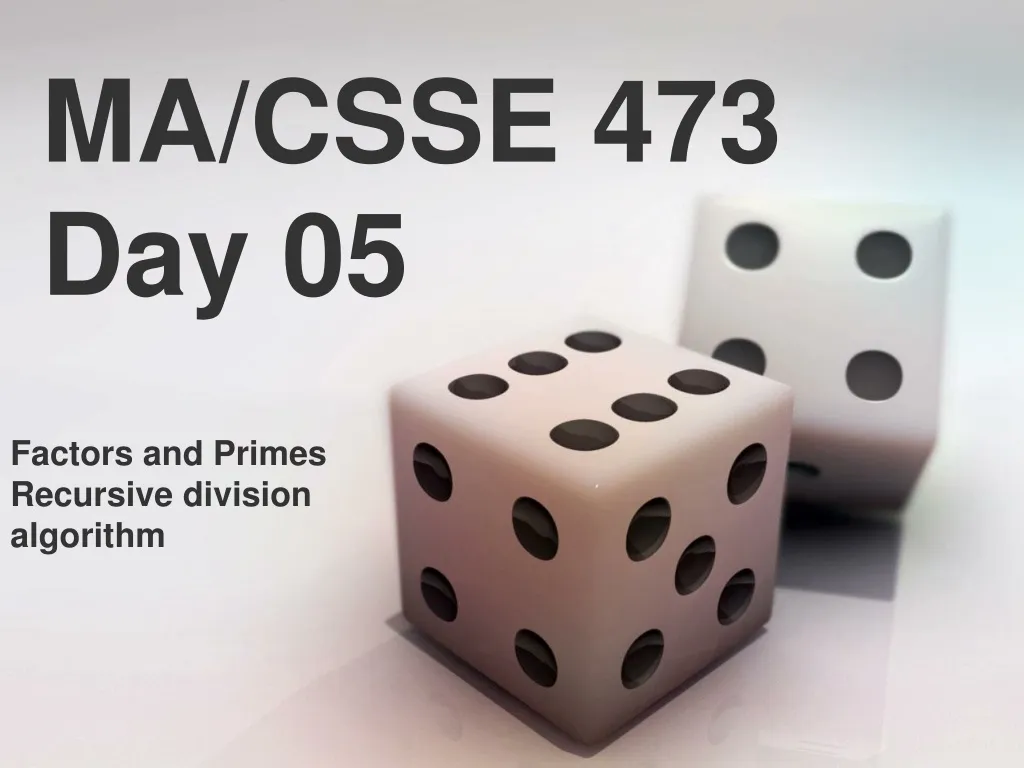 ma csse 473 day 05