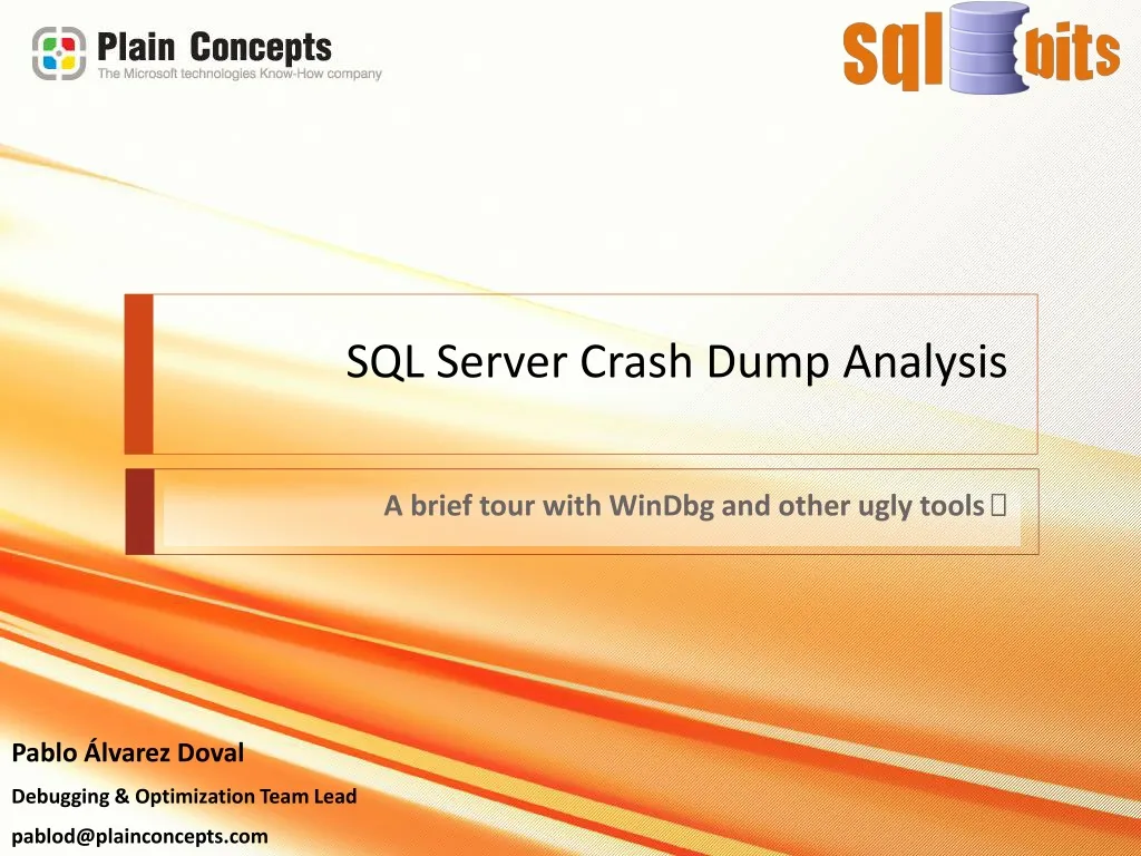 sql server crash dump analysis