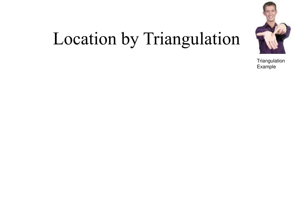 location by triangulation