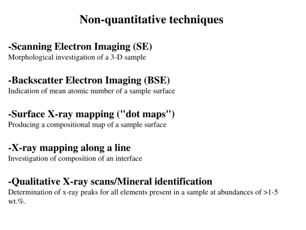 -Scanning Electron Imaging (SE) Morphological investigation of a 3-D sample