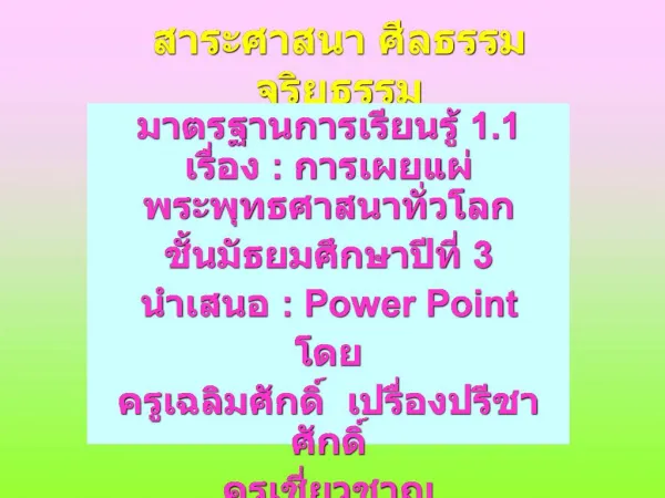 1.1 : 3 : Power Point
