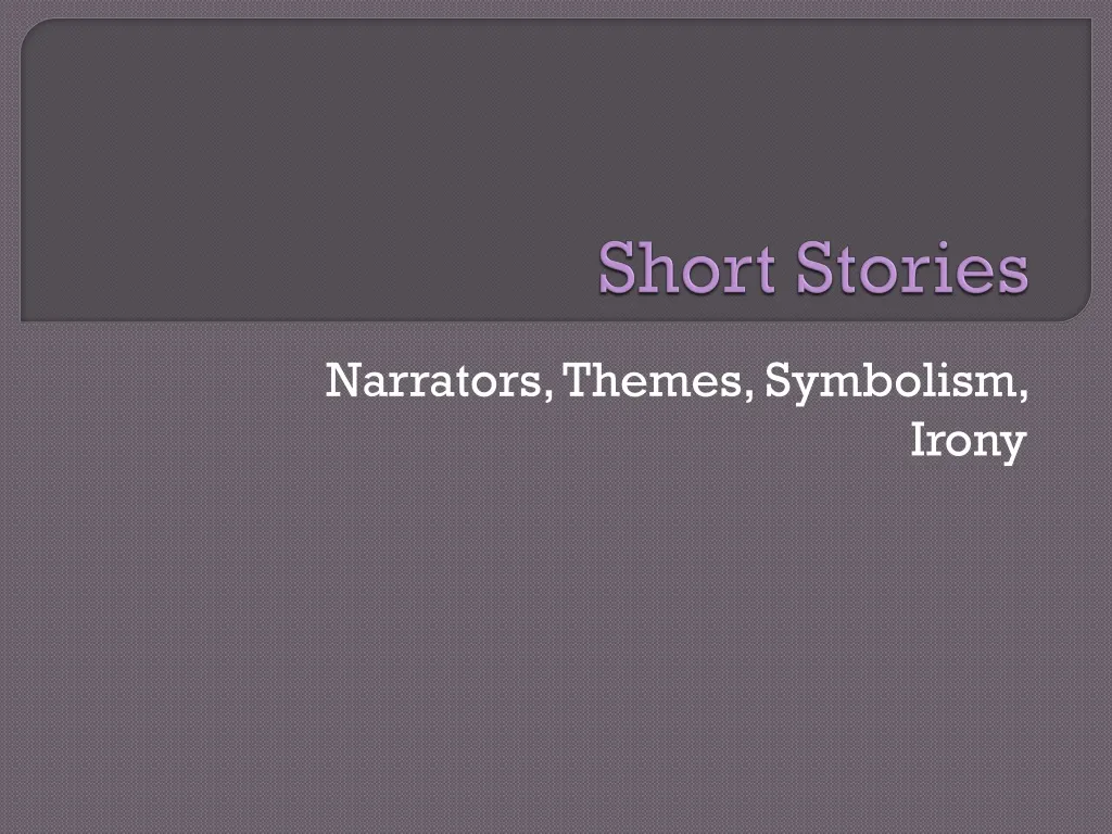 short stories