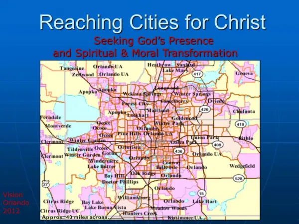 Reaching Cities for Christ