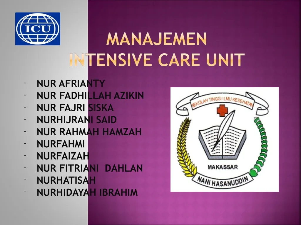 manajemen intensive care unit