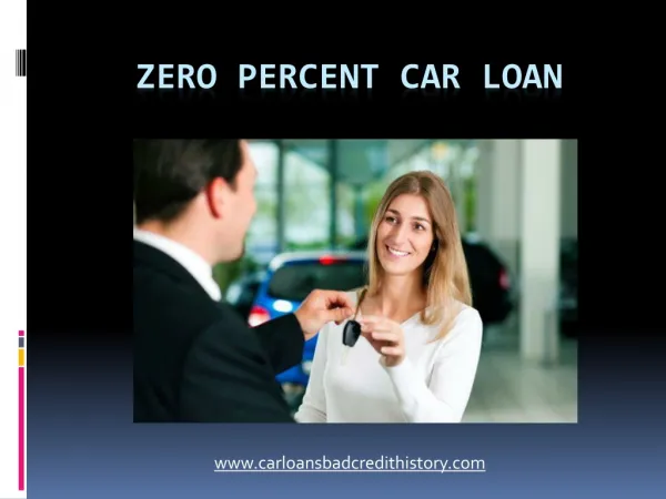 Zero percent interest on cars