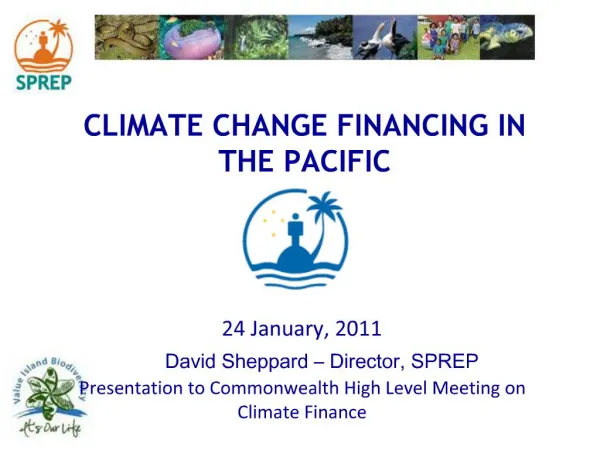 CLIMATE CHANGE FINANCING IN THE PACIFIC