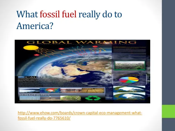 Crown Capital Eco Management : What fossil fuel do to Americ