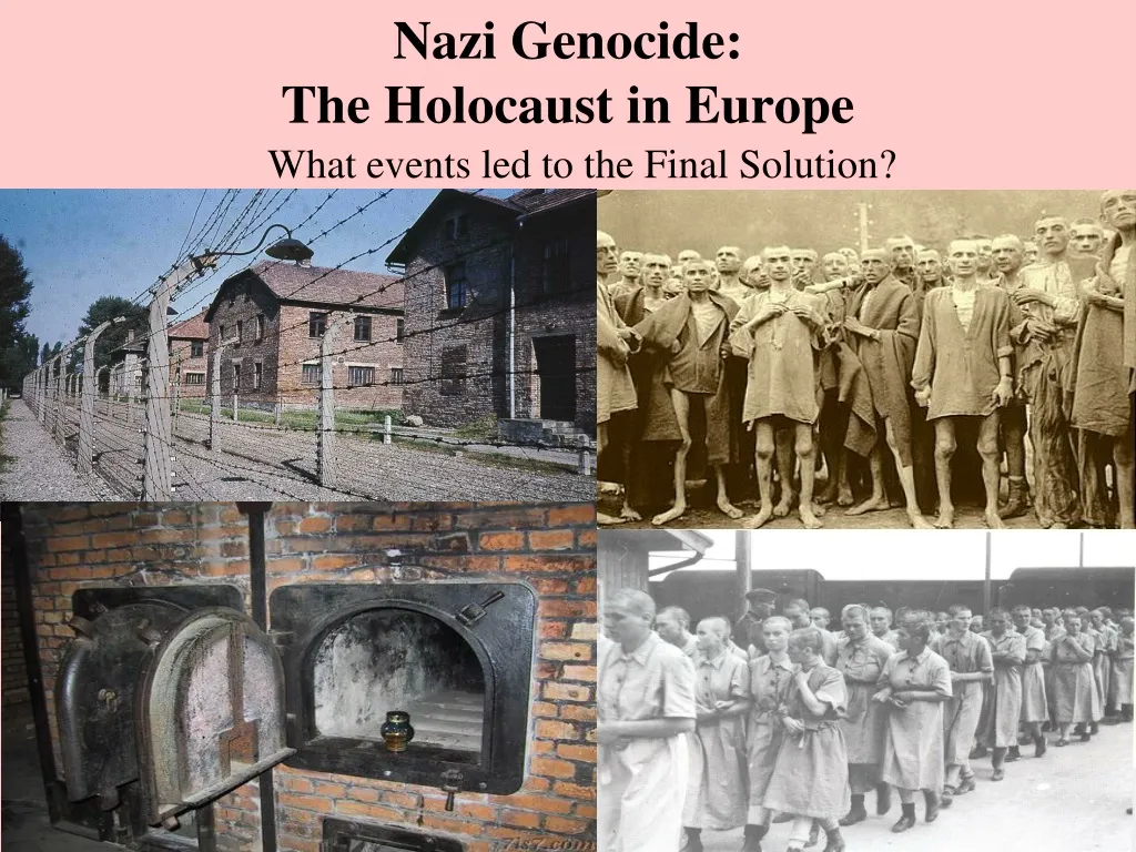nazi genocide the holocaust in europe