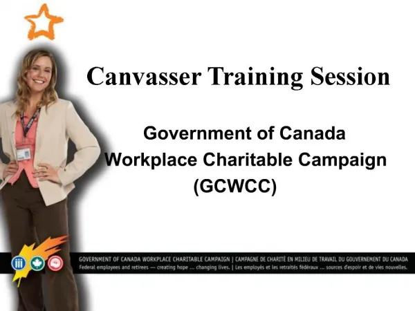 Government of Canada Workplace Charitable Campaign GCWCC