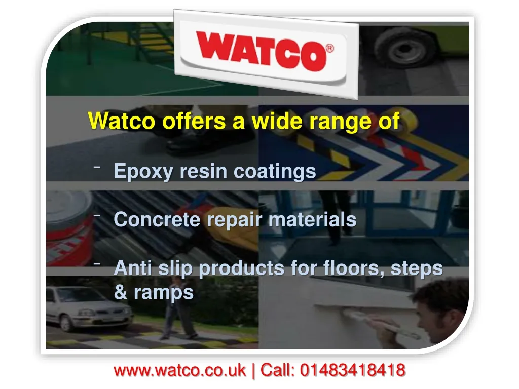 watco offers a wide range of e poxy resin