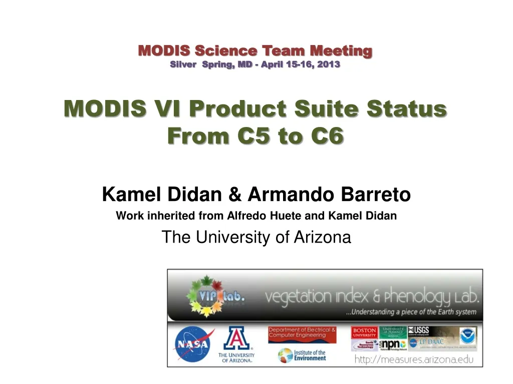 modis science team meeting silver spring md april
