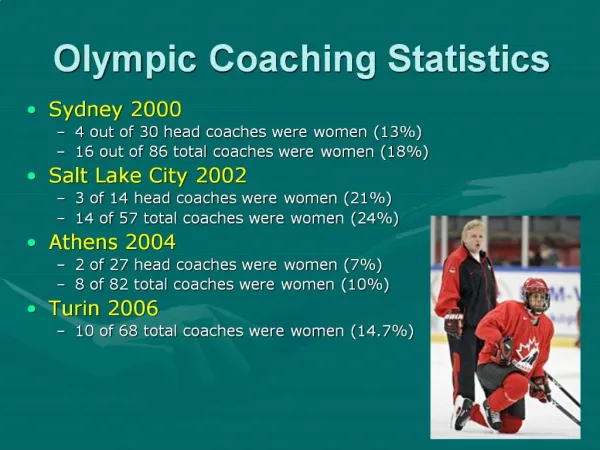 Olympic Coaching Statistics