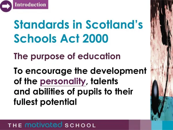 Standards in Scotland s Schools Act 2000