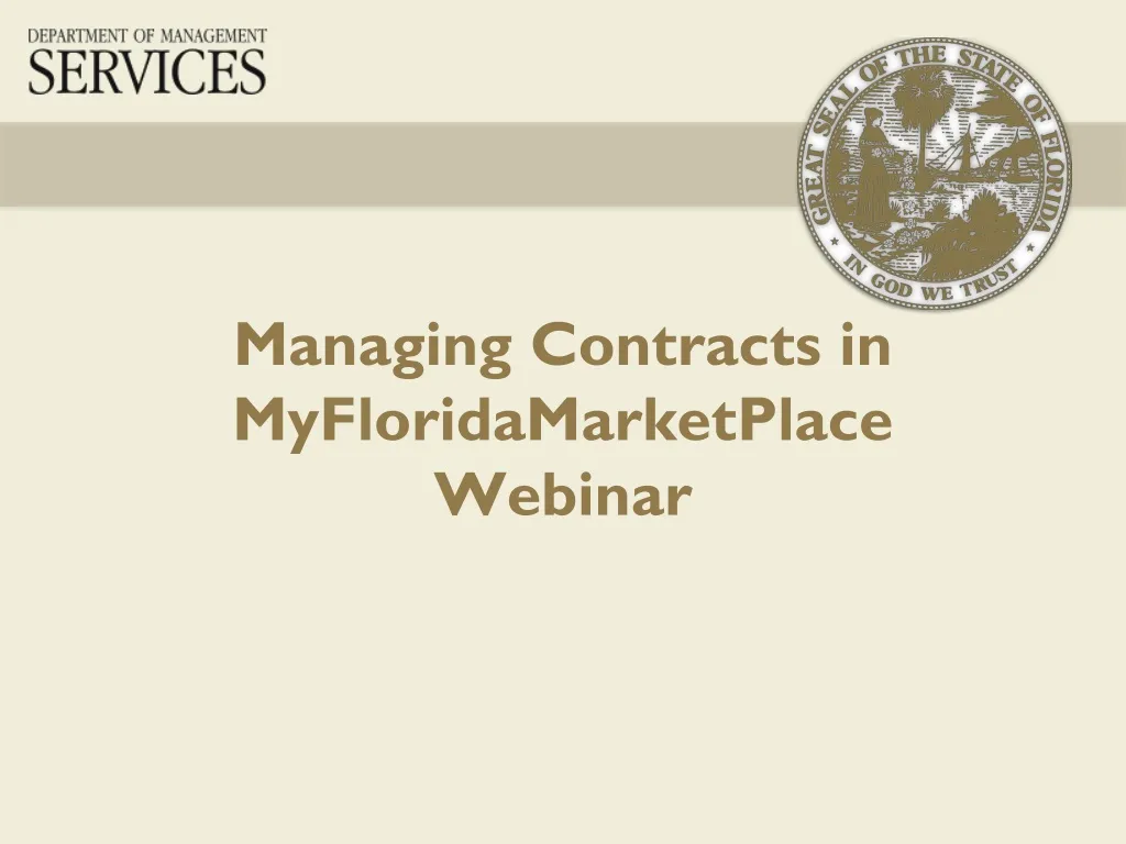 managing contracts in myfloridamarketplace webinar