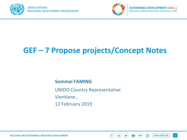 GEF – 7 Propose projects/Concept Notes