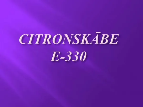 CITRONSKABE E-330