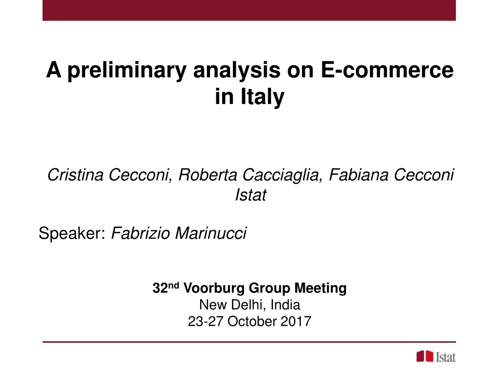 a preliminary analysis on e commerce in italy