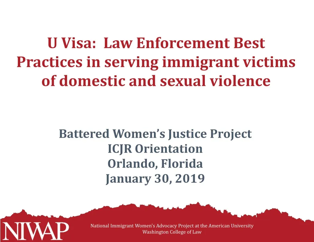 u visa law enforcement best practices in serving immigrant victims of domestic and sexual violence