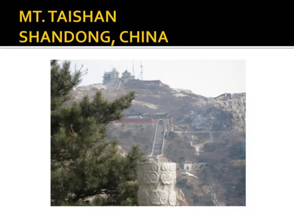 MT. TAISHAN SHANDONG, CHINA