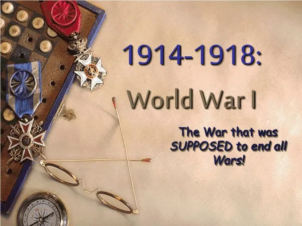 1914-1918: World War I