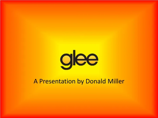 A Presentation by Donald Miller