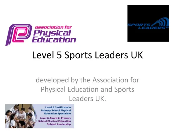 Level 5 Sports Leaders UK