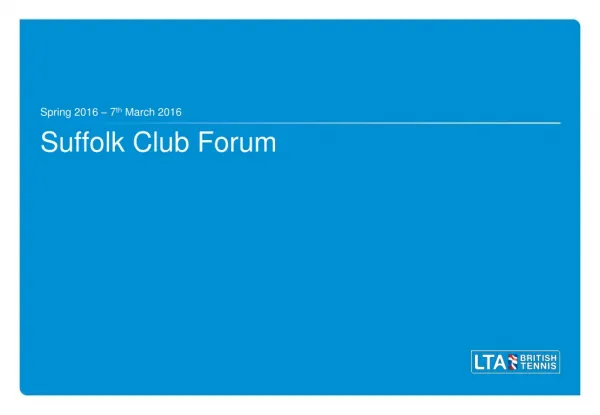 Suffolk Club Forum