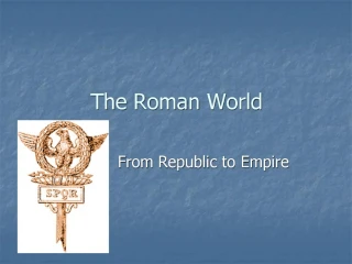 The Roman World - slide 1