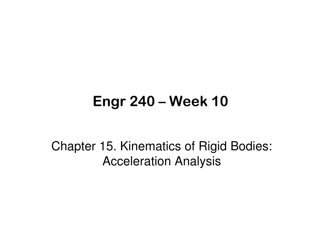 engr 240 week 10