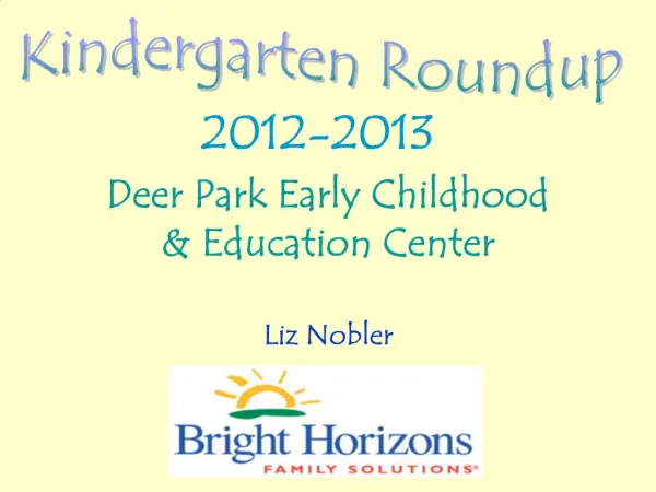 Deer Park Early Childhood Education Center Liz Nobler