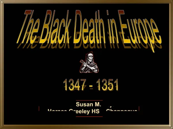 The Black Death in Europe