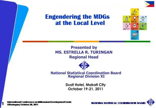 Dusit Hotel, Makati City October 19-21, 2011