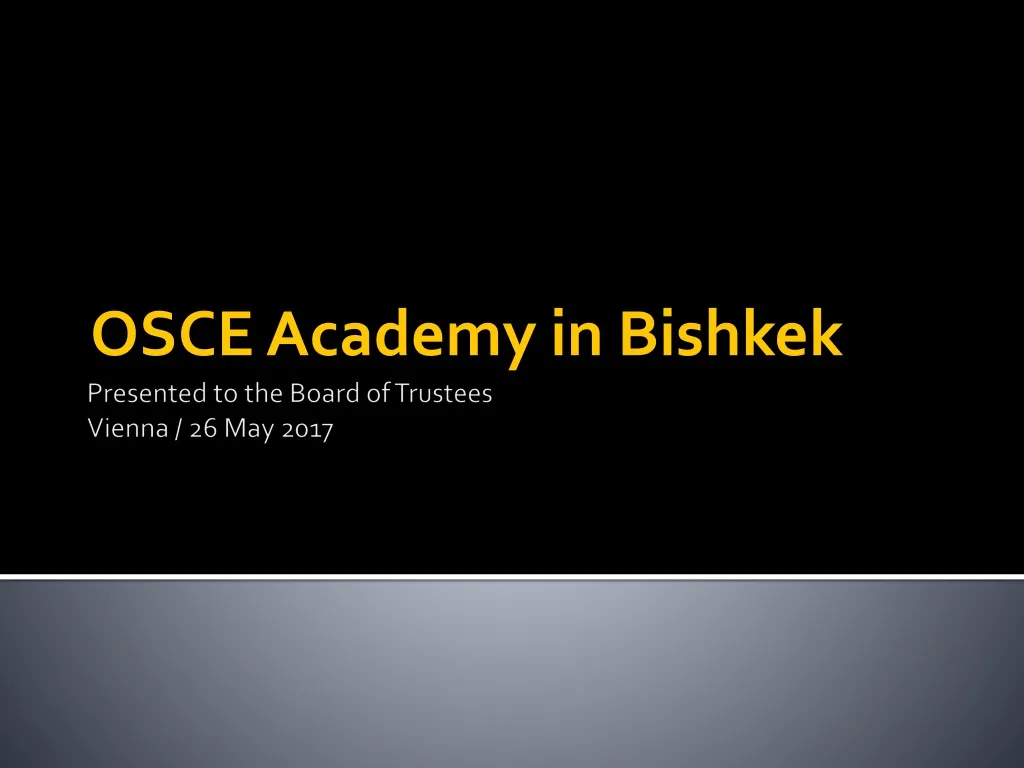osce academy in bishkek